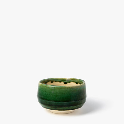 Bol à matcha Oribe laqué vert chawan Ø 125mm ⋅ Touga