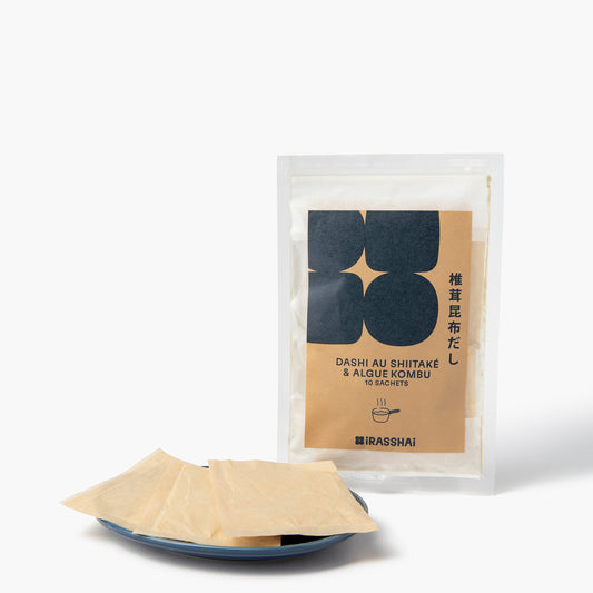 Dashi au shiitaké vegan 8 sachets ⋅ Kanejo pour iRASSHAi ⋅ 56g