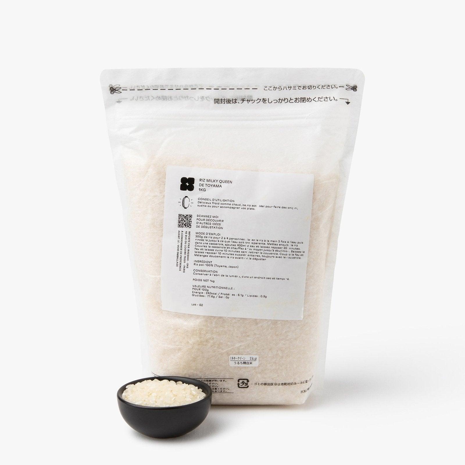 Riz milky queen de toyama 1kg - Greenpower Nanohana - iRASSHAi