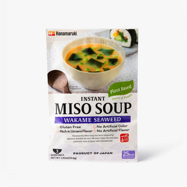 Instant miso soup with wakame seaweed 3 servings ⋅ hanamaruki ⋅ 54g