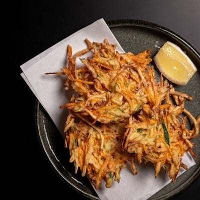Buñuelos de verduras al tempura