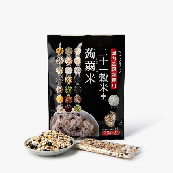 Miscela di riso a 21 cereali con konjac 6 bustine ⋅ Kanazawa Konnyaku ⋅ 180g