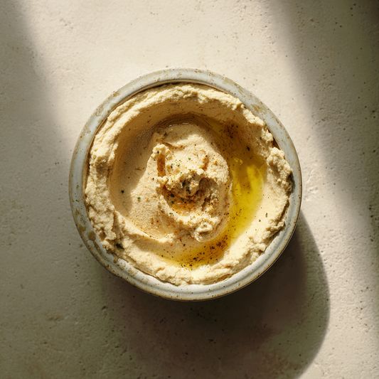 Recept Japanse hummus met witte miso en zwarte knoflook