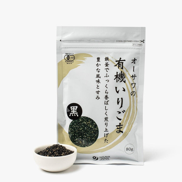 Sementes de sésamo pretas torradas ⋅ Ohsawa ⋅ 80g